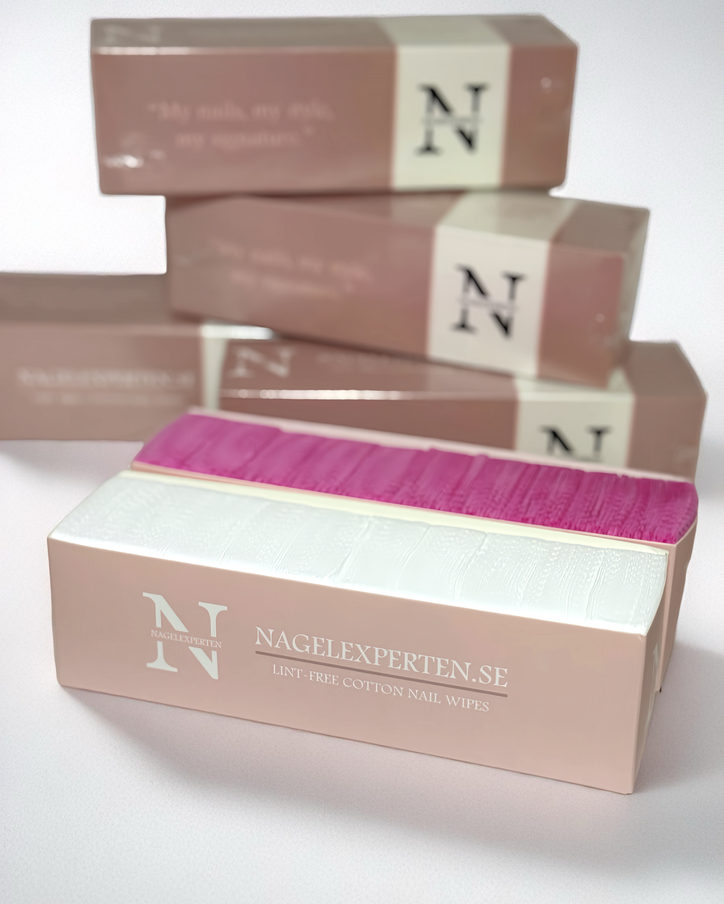 NAIL WIPES • 500st • Vit
