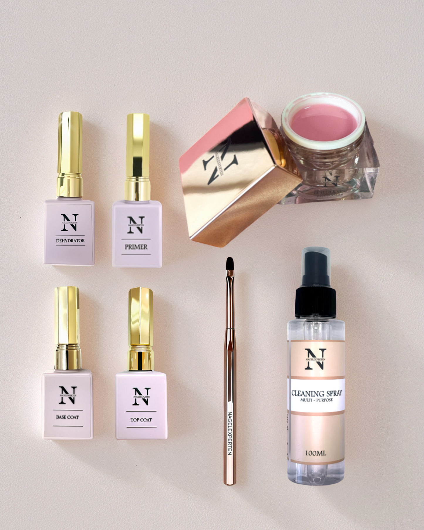 Builder gel startsæt - Uden UV-lampe