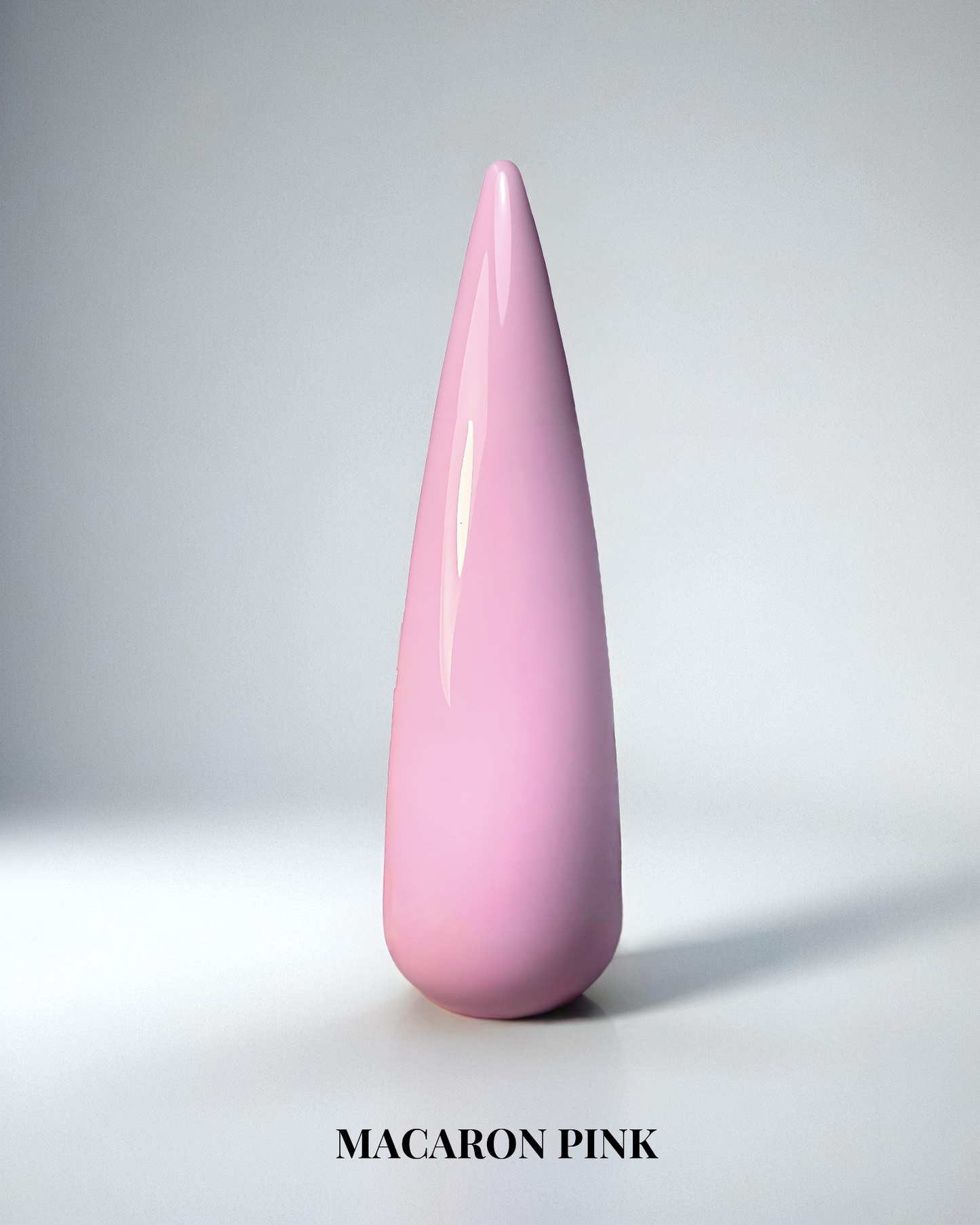Ljusrosa heltäckande gellack Macaron Pink för naglar, 15 ml.