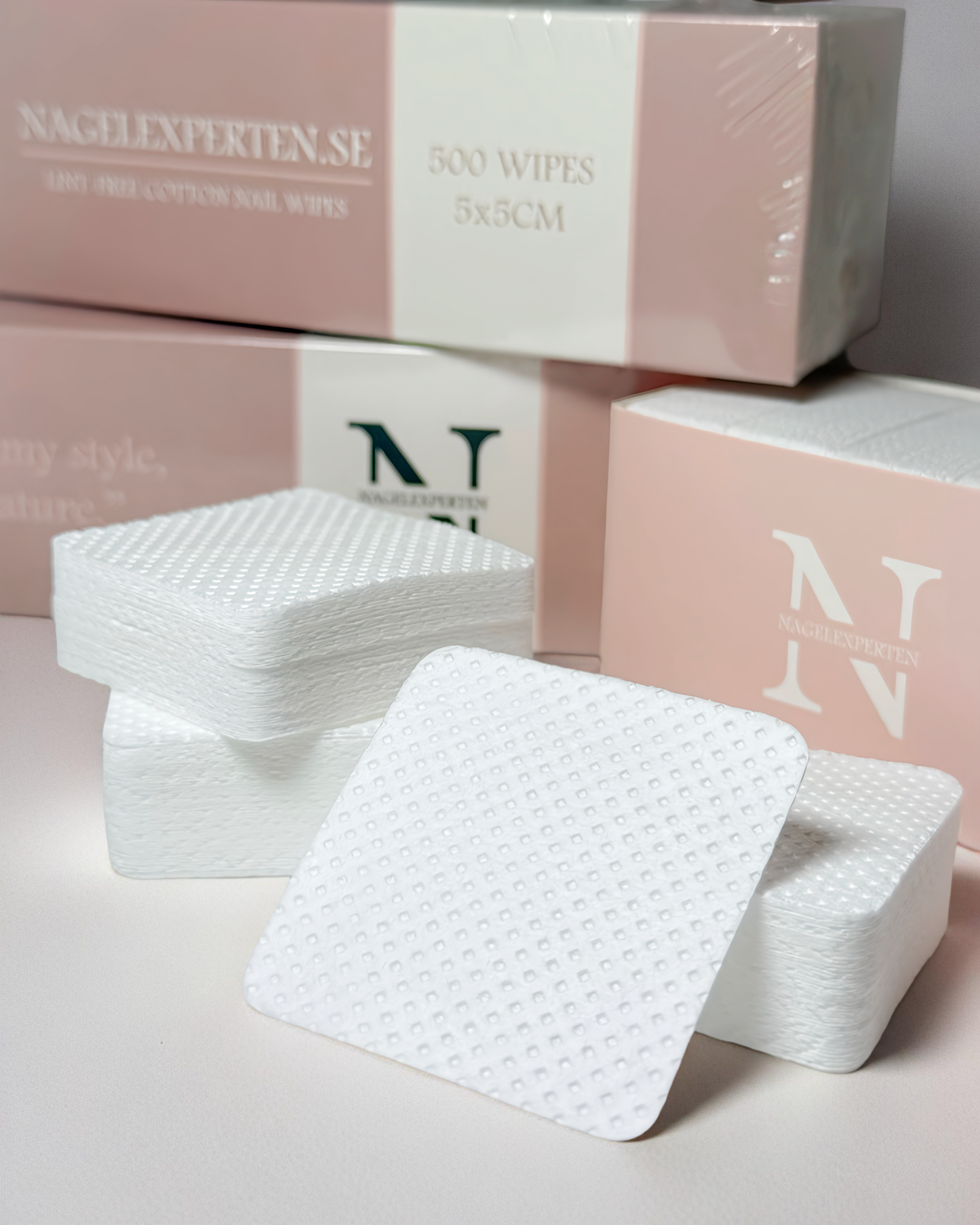 NAIL WIPES • 500st • Vit