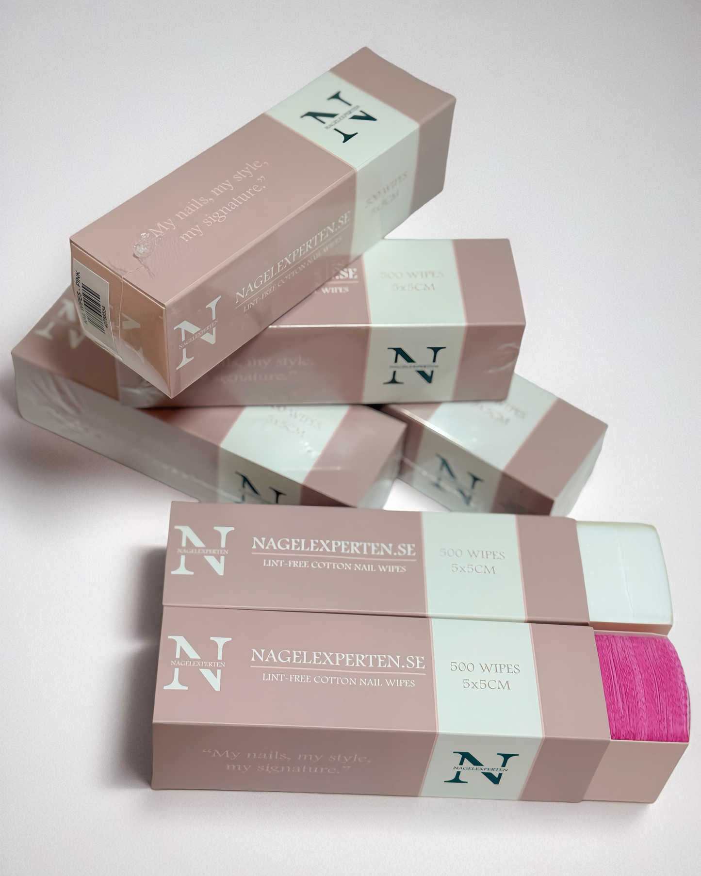 NAIL WIPES • 500st • Vit