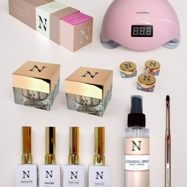 Builder gel startkit - Med UV-lampa (Rosa)