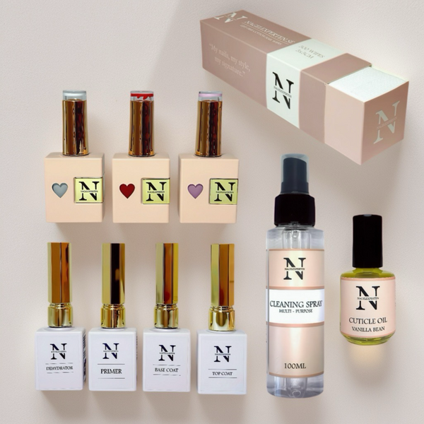 Gelpolish startsæt - Uden UV-lampe