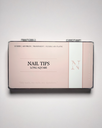 Nageltippar • Long square • Transparent