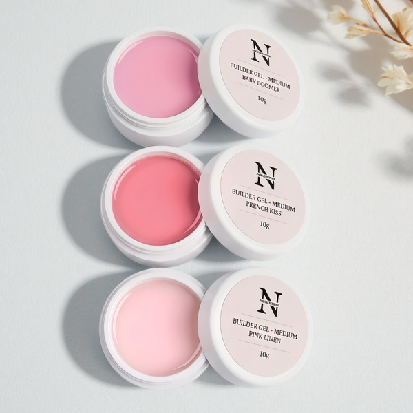 SAMPLE GELS - Baby boomer, French Kiss, Pink linen (3x10G)