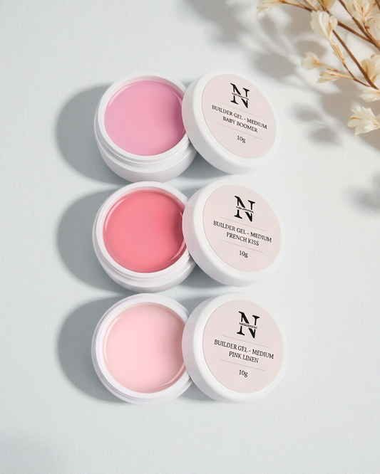 SAMPLE GELS - Baby boomer, French Kiss, Pink linen (3x10G)