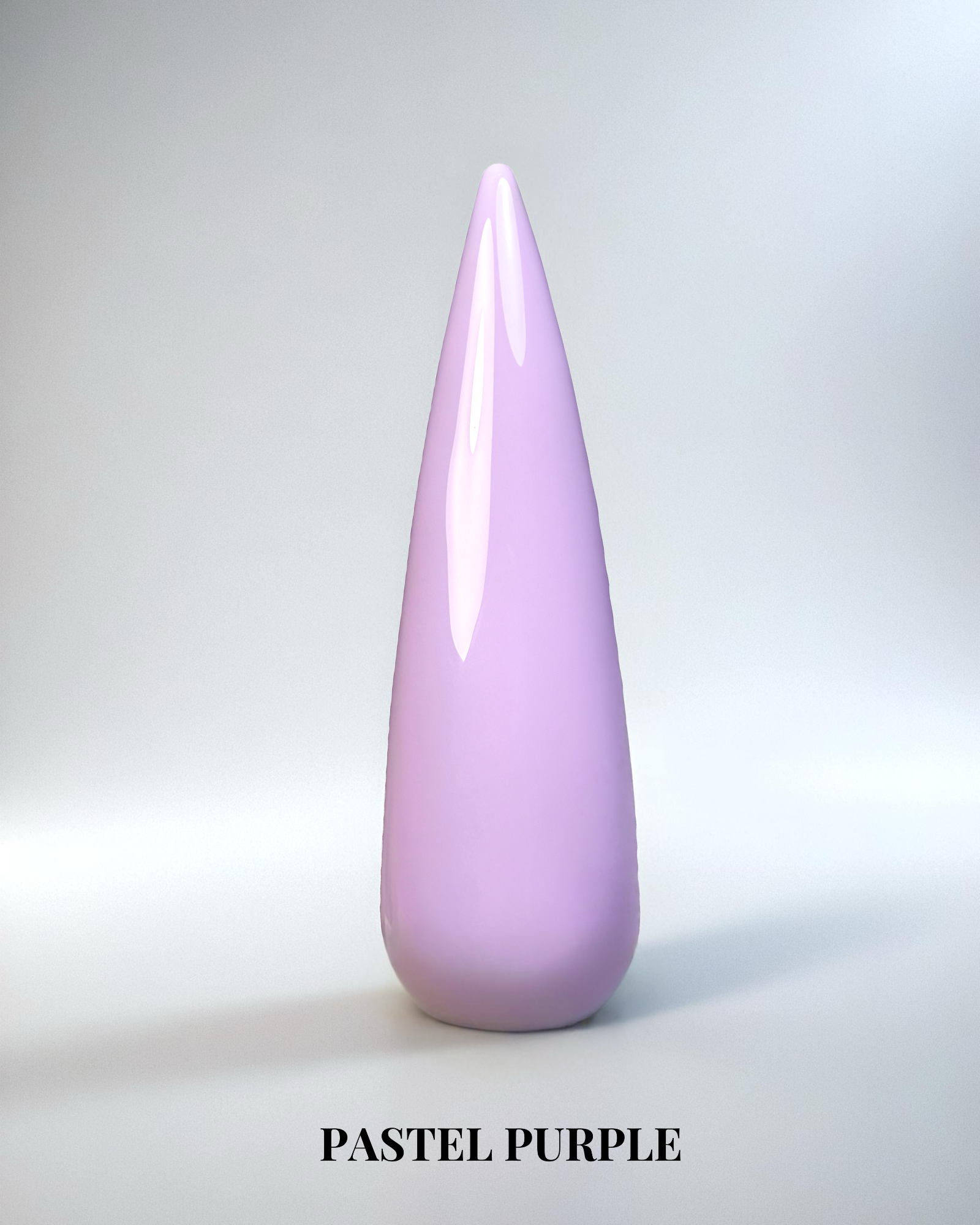 Pastell lila heltäckande gellack i färgen Pastel purple för naglar